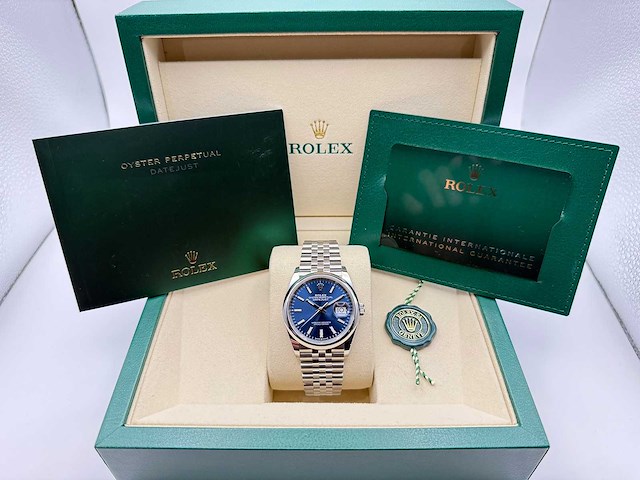 Rolex datejust 36 126200 | blue | jubilee | unworn | 2026 - afbeelding 4 van  12