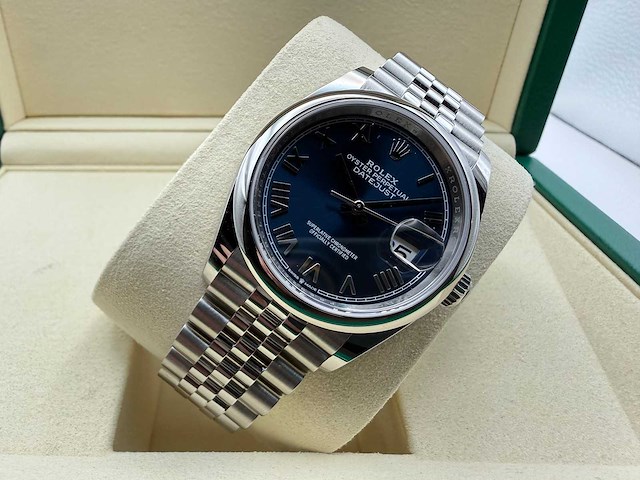 Rolex datejust 36 126200 | blue roman dial | jubilee | unworn | 2026 - afbeelding 6 van  12