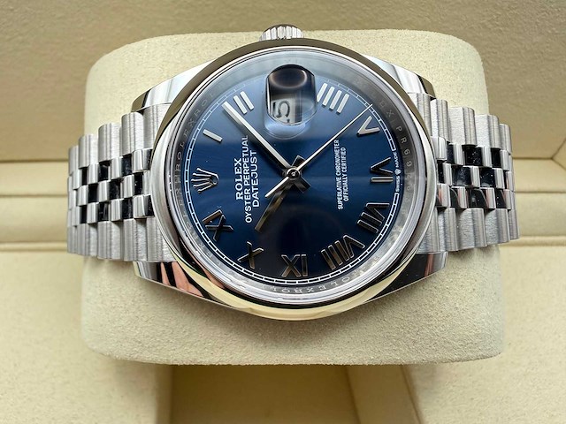 Rolex datejust 36 126200 | blue roman dial | jubilee | unworn | 2026 - afbeelding 7 van  12