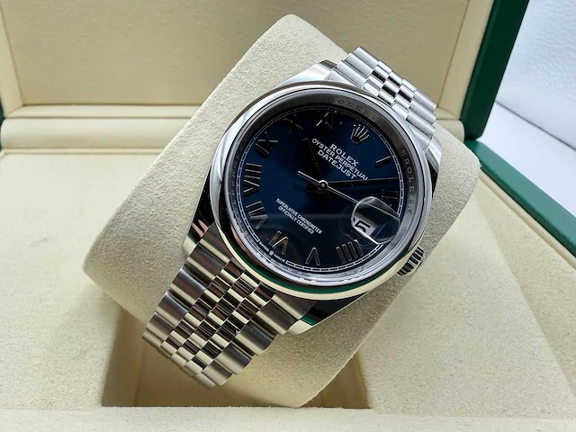 Rolex datejust 36 126200 | blue roman dial | jubilee | unworn | 2026 - afbeelding 6 van  12