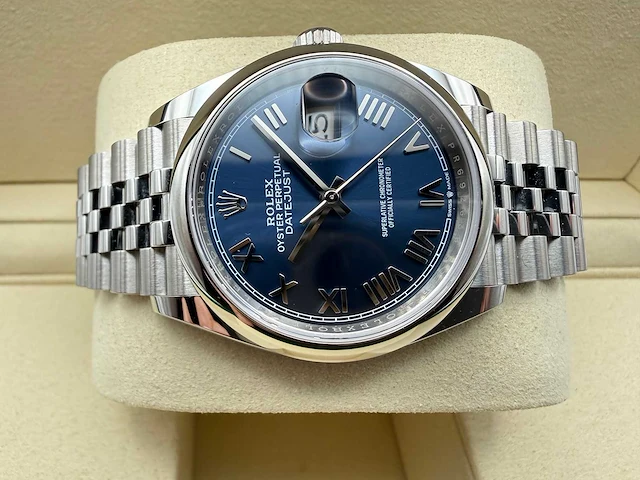 Rolex datejust 36 126200 | blue roman dial | jubilee | unworn | 2026 - afbeelding 7 van  12