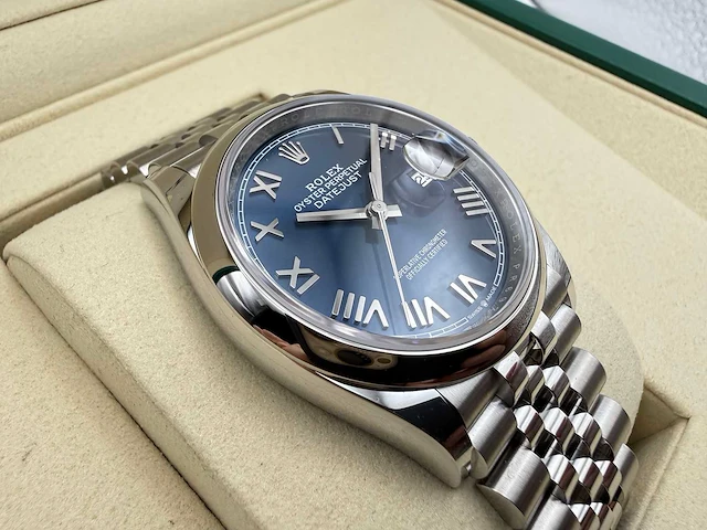 Rolex datejust 36 126200 | blue roman dial | jubilee | unworn | 2026 - afbeelding 2 van  12