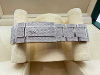 Rolex datejust 36 126200 | full "iced" out with natural diamonds - afbeelding 5 van  9