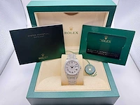 Rolex datejust 36 126200 | full "iced" out with natural diamonds - afbeelding 4 van  12
