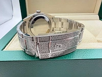 Rolex datejust 36 126200 | full "iced" out with natural diamonds - afbeelding 12 van  12