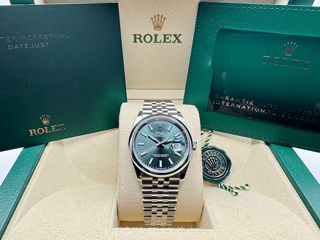 Rolex datejust 36 126200 | full set | 2025 | jubilee - afbeelding 3 van  12