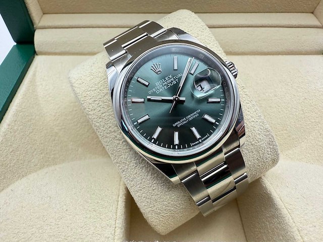 Rolex datejust 36 126200 | mint green | 2026 | unworn - afbeelding 3 van  7