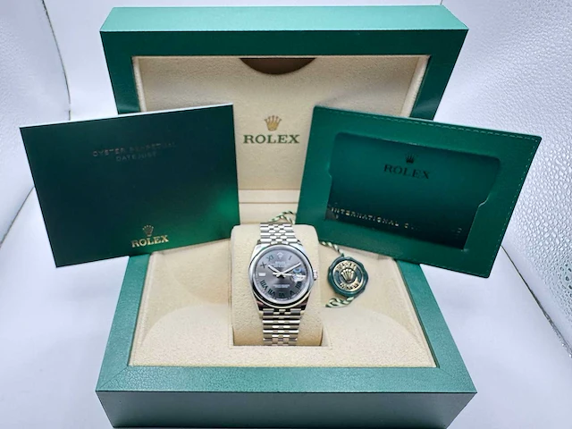 Rolex datejust 36 126200 | wimbledon dial | jubilee | unworn | 2026 - afbeelding 2 van  12