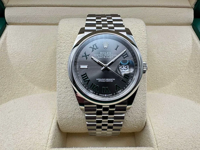 Rolex datejust 36 126200 | wimbledon dial | jubilee | unworn | 2026 - afbeelding 1 van  12