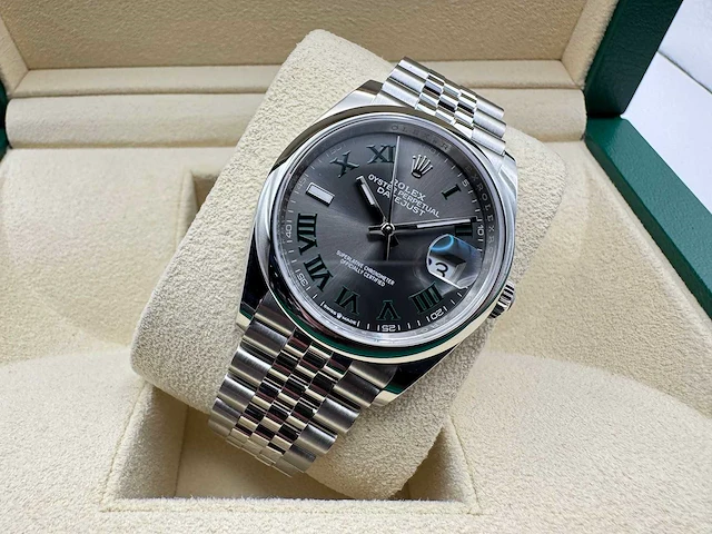 Rolex datejust 36 126200 | wimbledon dial | jubilee | unworn | 2026 - afbeelding 6 van  12