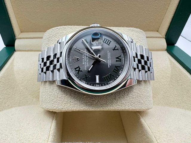 Rolex datejust 36 126200 | wimbledon dial | jubilee | unworn | 2026 - afbeelding 7 van  12