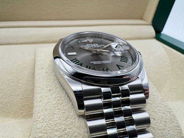 Rolex datejust 36 126200 | wimbledon dial | jubilee | unworn | 2026 - afbeelding 10 van  12