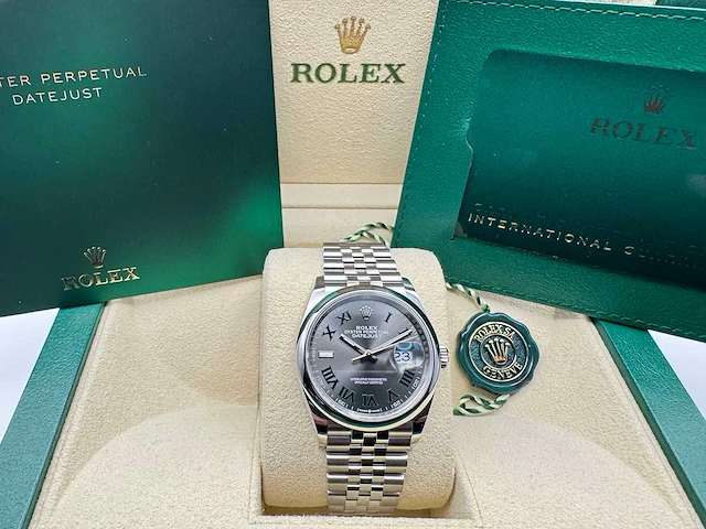 Rolex datejust 36 126200 | wimbledon dial | jubilee | unworn | 2026 - afbeelding 12 van  12
