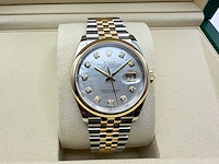 Rolex datejust 36 126203 | mother of pearl diamond dial | unworn | 2026