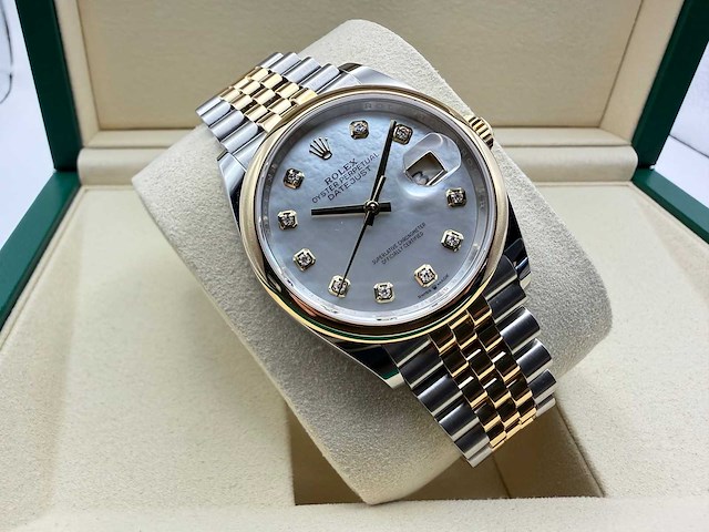 Rolex datejust 36 126203 | mother of pearl diamond dial | unworn | 2026 - afbeelding 5 van  12