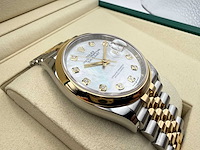 Rolex datejust 36 126203 | mother of pearl diamond dial | unworn | 2026 - afbeelding 11 van  12
