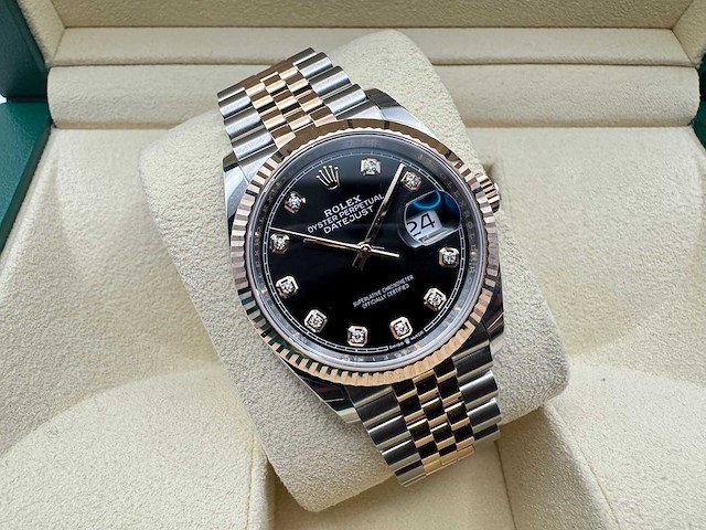 Rolex datejust 36 126231 | black diamond dot | jubilee | unworn | 2026 - afbeelding 5 van  12