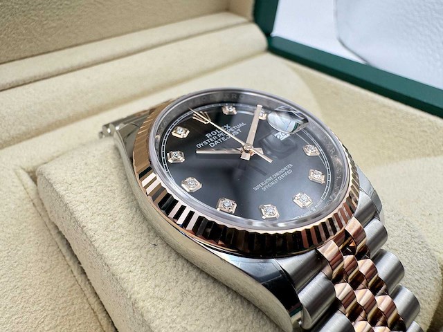 Rolex datejust 36 126231 | black diamond dot | jubilee | unworn | 2026 - afbeelding 11 van  12