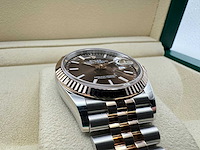 Rolex datejust 36 | 126231 | chocolate dial | 2025 - afbeelding 10 van  12
