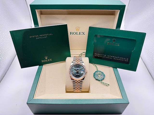 Rolex datejust 36 126231 | green roman dial | jubilee | 2026 | unworn - afbeelding 4 van  12