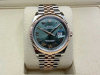 Rolex datejust 36 126231 | green roman dial | jubilee | 2026 | unworn - afbeelding 1 van  12