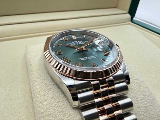 Rolex datejust 36 126231 | green roman dial | jubilee | 2026 | unworn - afbeelding 10 van  12