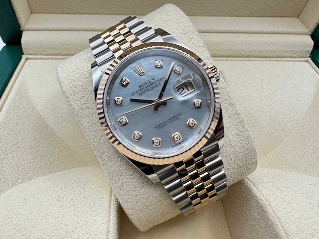Rolex datejust 36 | 126231 | mother of pearl | jubilee | unworn | 2026 - afbeelding 2 van  8