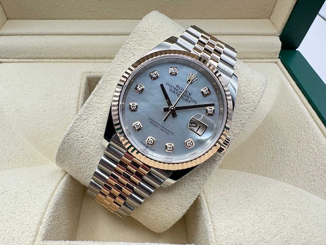 Rolex datejust 36 | 126231 | mother of pearl | jubilee | unworn | 2026 - afbeelding 3 van  8
