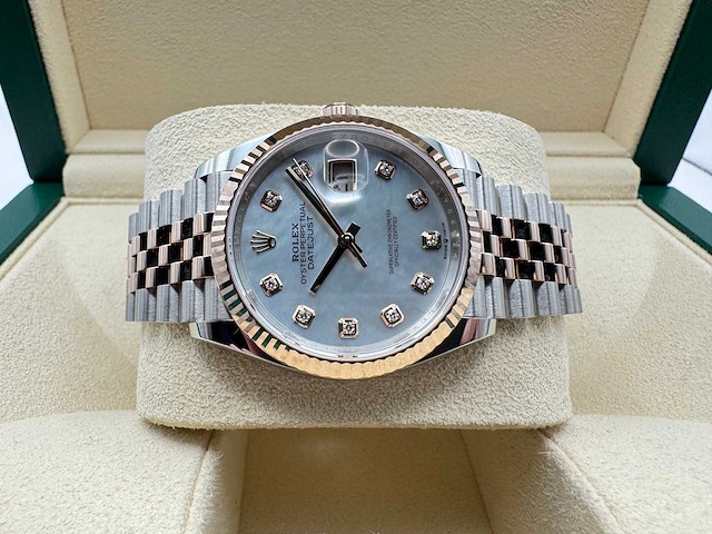 Rolex datejust 36 | 126231 | mother of pearl | jubilee | unworn | 2026 - afbeelding 4 van  8