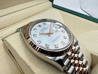 Rolex datejust 36 | 126231 | mother of pearl | jubilee | unworn | 2026 - afbeelding 7 van  8