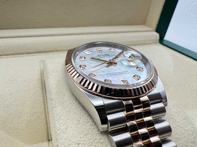Rolex datejust 36 | 126231 | mother of pearl | jubilee | unworn | 2026 - afbeelding 8 van  10