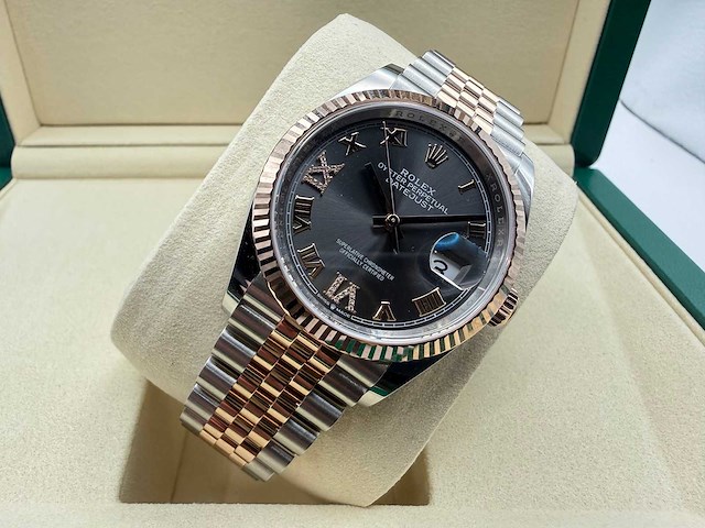 Rolex datejust 36 126231 | rhodium diamonds on 6&9 | jubilee | 2026 - afbeelding 2 van  6
