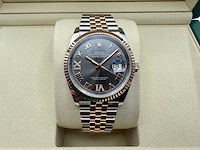 Rolex datejust 36 126231 | rhodium diamonds on 6&9 | jubilee | 2026 - afbeelding 1 van  12