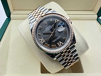 Rolex datejust 36 126231 | rhodium diamonds on 6&9 | jubilee | 2026 - afbeelding 9 van  12