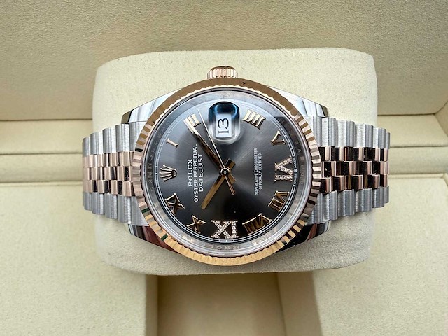 Rolex datejust 36 126231 | rhodium diamonds on 6&9 | jubilee | 2026 - afbeelding 10 van  12