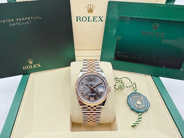 Rolex datejust 36 126231 | rhodium diamonds on 6&9 | jubilee | 2026 - afbeelding 11 van  11