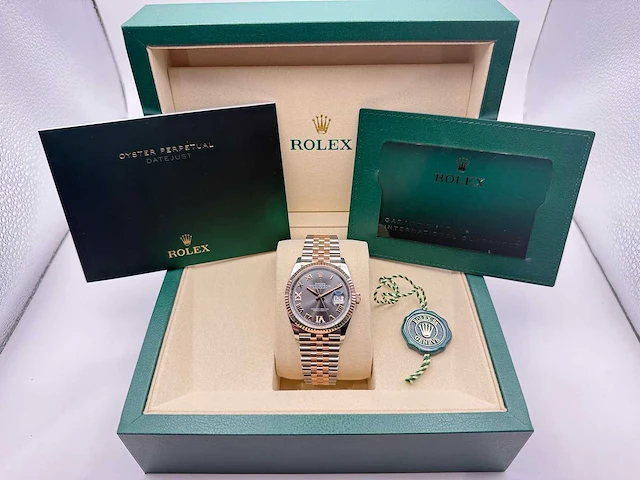 Rolex datejust 36 126231 | rhodium diamonds on 6&9 | jubilee | 2026 - afbeelding 8 van  12