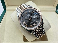 Rolex datejust 36 126231 | rhodium diamonds on 6&9 | jubilee | 2026 - afbeelding 4 van  12
