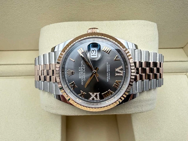 Rolex datejust 36 126231 | rhodium diamonds on 6&9 | jubilee | 2026 - afbeelding 4 van  9