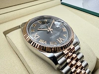 Rolex datejust 36 126231 | rhodium diamonds on 6&9 | jubilee | 2026 - afbeelding 11 van  12