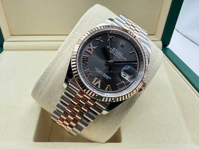 Rolex datejust 36 126231 | rhodium diamonds on 6&9 | jubilee | 2026 - afbeelding 6 van  12