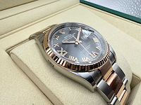 Rolex datejust 36 126231 | rhodium with diamonds on 6&9 | oyster | 2026 | unworn - afbeelding 8 van  12