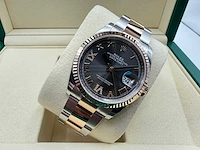 Rolex datejust 36 126231 | rhodium with diamonds on 6&9 | oyster | 2026 | unworn - afbeelding 6 van  12