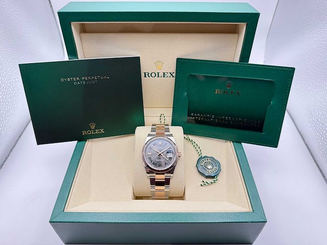 Rolex datejust 36 126231 | wimbledon dial | oyster | 2026 | unworn - afbeelding 5 van  12