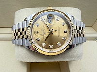 Rolex datejust 36 126233 | champagne diamond dot | jubilee | 2026 | unworn - afbeelding 7 van  12