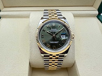 Rolex datejust 36 126233 | green roman dial | jubilee | unworn | 2026 - afbeelding 1 van  12