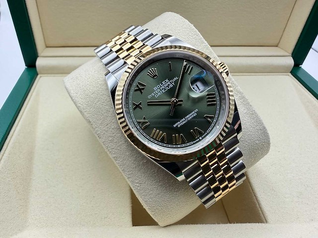 Rolex datejust 36 126233 | green roman dial | jubilee | unworn | 2026 - afbeelding 5 van  12