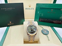 Rolex datejust 36 126233 | green roman dial | jubilee | unworn | 2026 - afbeelding 3 van  12