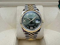 Rolex datejust 36 126233 | green roman with diamonds on 6&9 | jubilee | unworn | 2026