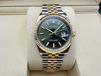 Rolex datejust 36 126233 | green stick dial | jubilee | unworn | 2026